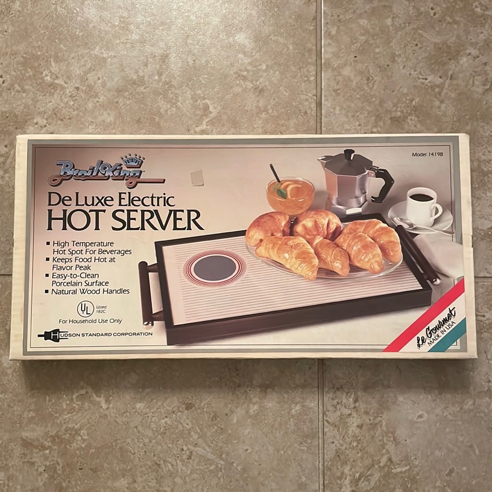 Vintage Broil King De Luxe Electric Hot Server